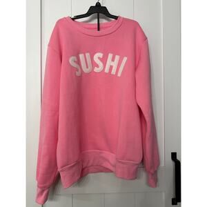 Pink Agenda Breast Cancer Awareness Limited Edition "SUSHI" Crewneck sz Medium